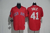 Boston Red Sox #41 Chris Sale Red 2017 Spring Training New Cool Base Stitched Jersey,baseball caps,new era cap wholesale,wholesale hats